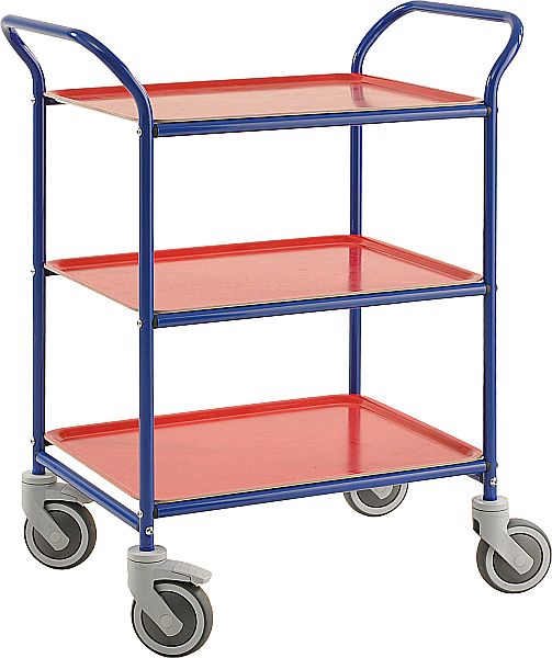 Servierwagen mit 3 Tabletts