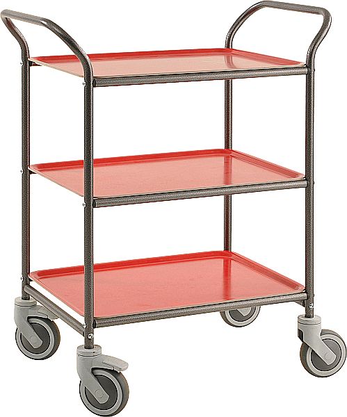 Servierwagen mit 3 Tabletts