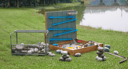 Transportwagen - abschließbarer Gitterwagen