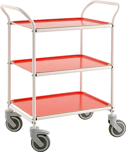 Servierwagen mit 3 Tabletts