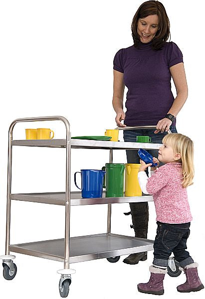 Servierwagen Edelstahl