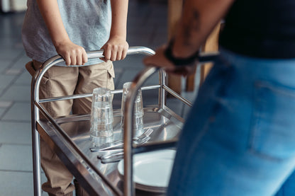 Servierwagen Edelstahl MIX