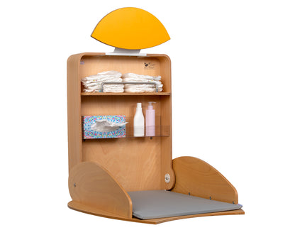 Wickelauflage zum Hängen in Ovalform