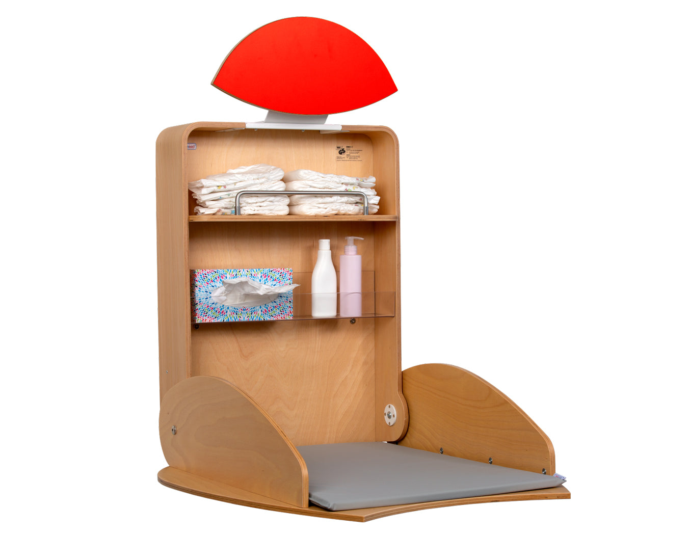 Wickelauflage zum Hängen in Ovalform