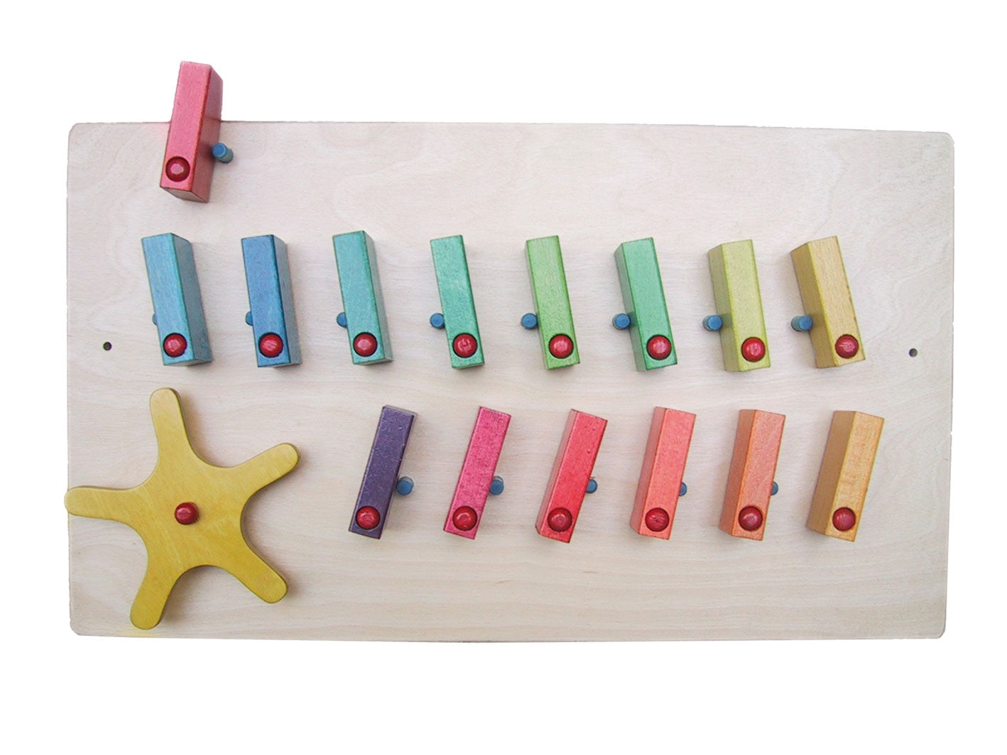 Wand-Domino 2-reihig mit Rad