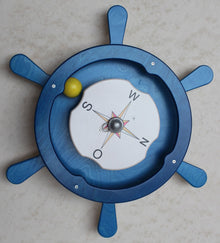 Wandspiel Steuerrad mit Kugel