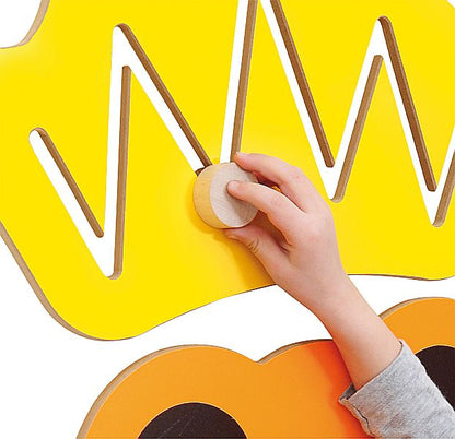 Wandspiel Motorikschleife Krone