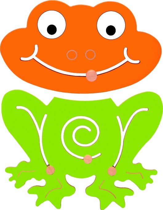 Wandspiel Frosch 2tlg.