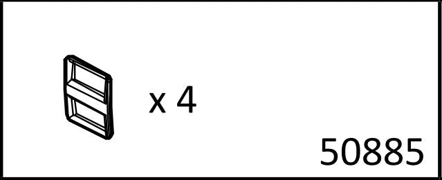 Gurtschnalle für Krippenwagen Turtle Winther Ersatzteil 4-Set