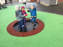 Spielplatz-Trampolin Circus mit geschlossener Sprungmatte, 190 cm Ø