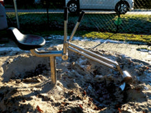 Sandbagger aus Edelstahl mit Bodenplatte