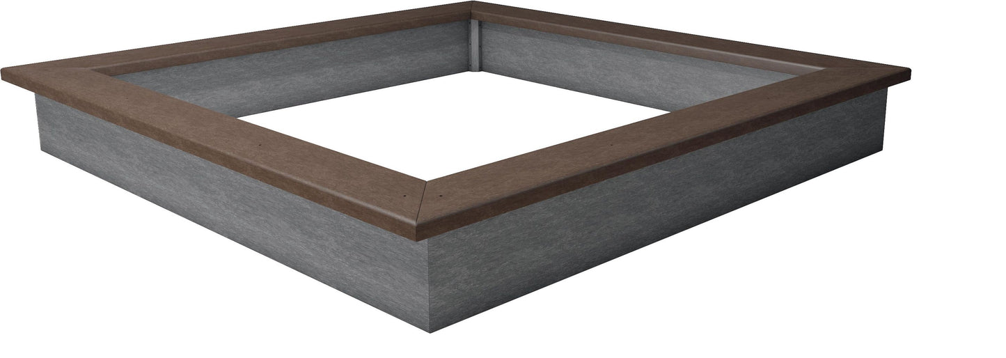 Sandkasten Sahara 300 x 300 cm aus Recyclingkunststoff