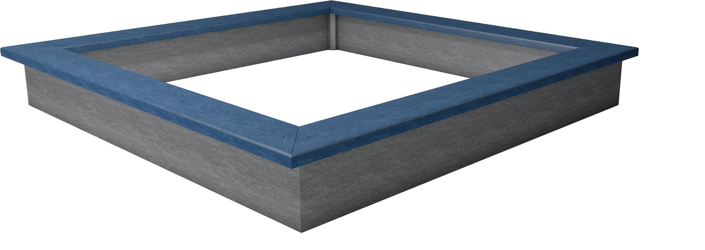 Sandkasten Sahara 300 x 300 cm aus Recyclingkunststoff