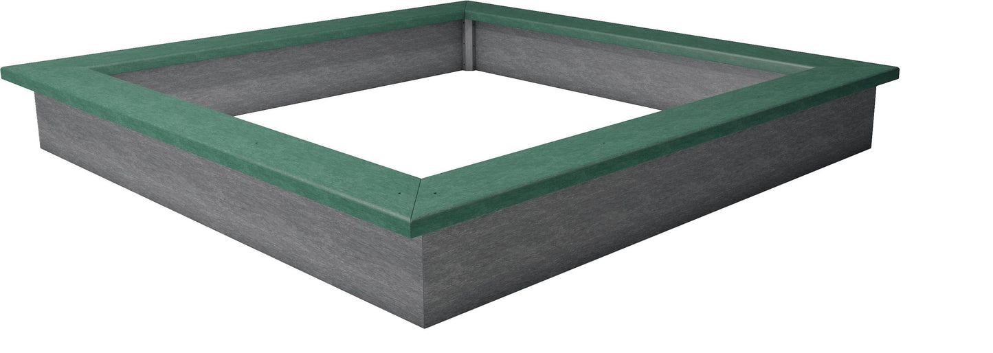 Sandkasten Sahara 300 x 300 cm aus Recyclingkunststoff