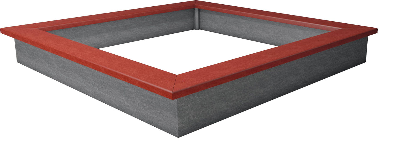 Sandkasten Sahara 300 x 300 cm aus Recyclingkunststoff