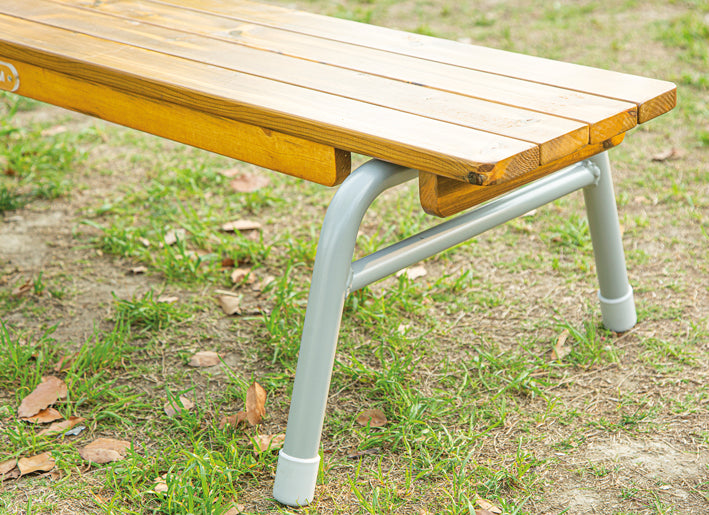 Outdoor Bank 120 cm klappbar aus Holz und Aluminium (2 Stück in einem Paket, Preis pro Stück)