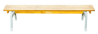 Outdoor Bank 120 cm klappbar aus Holz und Aluminium (2 Stück in einem Paket, Preis pro Stück)