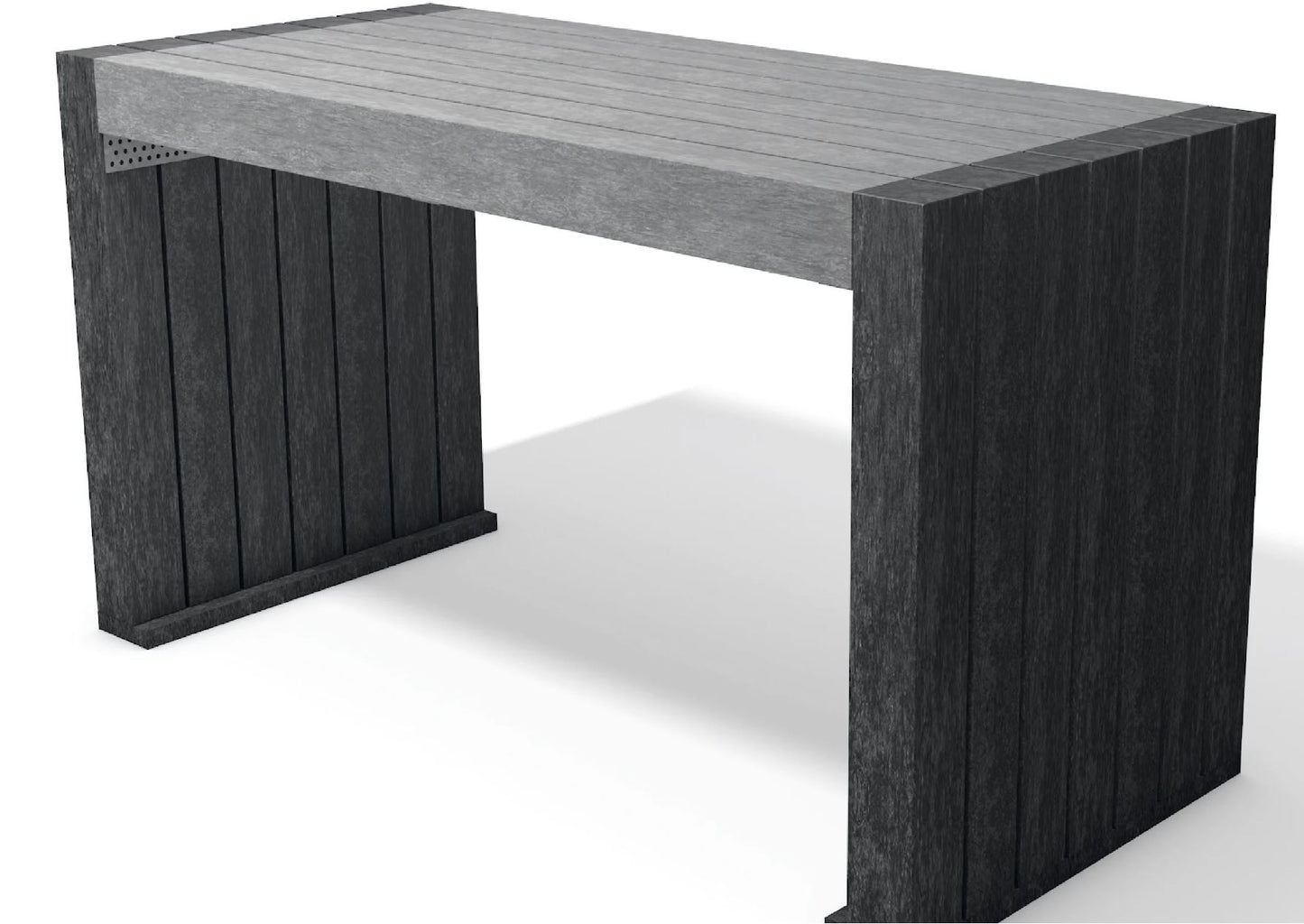 Tisch Calero 150 cm Höhe 75 cm Recyclingkunststoff