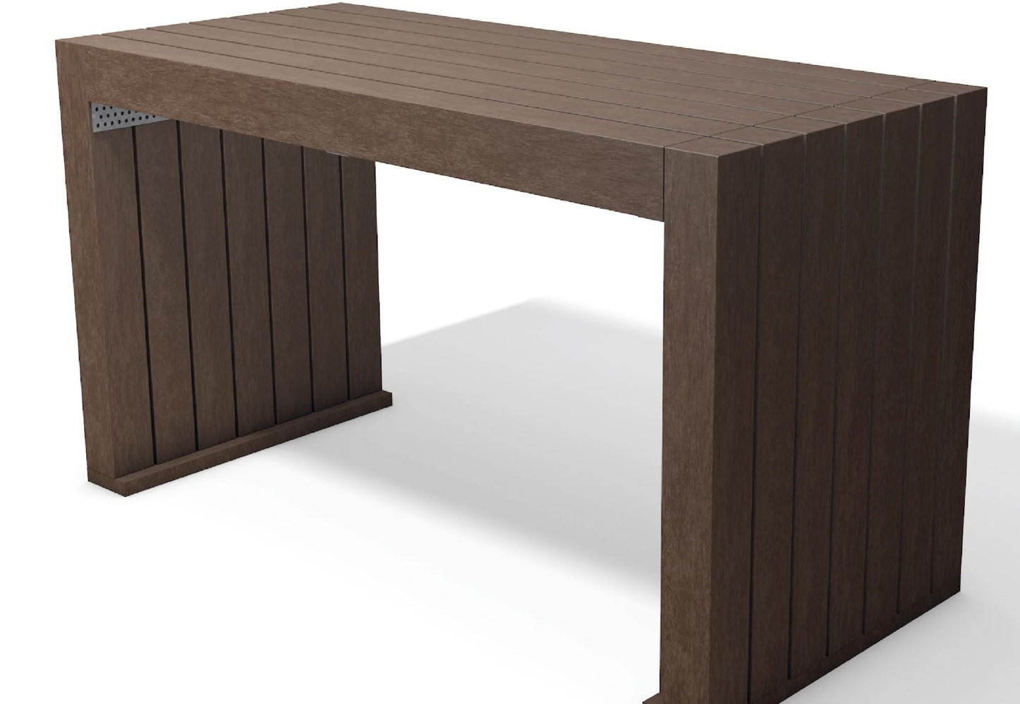 Tisch Calero 150 cm Höhe 75 cm Recyclingkunststoff