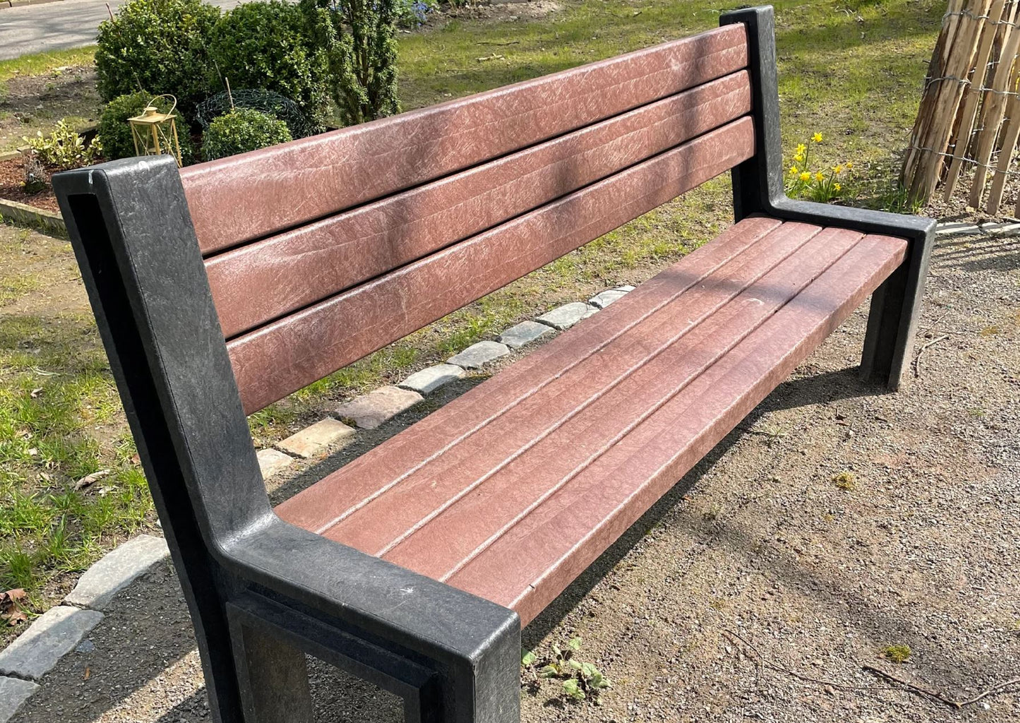 Bank Hyde Park mit Lehne 195 cm Recyclingkunststoff