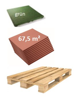 Tapis de protection antichute (usage privé uniquement) 40 x 40 x 3 cm, sur palette