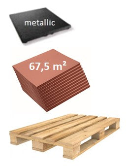 Tapis de protection antichute (usage privé uniquement) 40 x 40 x 3 cm, sur palette