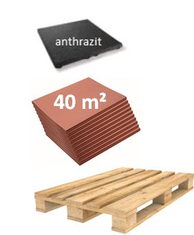 Fallschutzplatte 50x50x3 cm, Palette