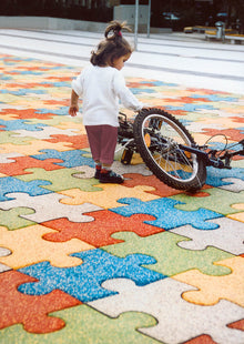 Fallschutzplatte Terrasoft Puzzle Seitenteil Modul  3