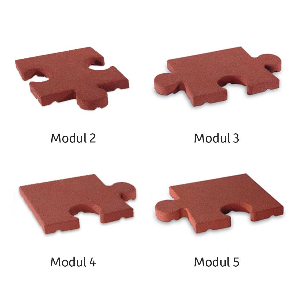 Fallschutzplatte Terrasoft Puzzle Seitenteil Modul  3