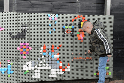 Wandspielplatte Outdoor  120 x 80 x 5 cm aus wetterfestem HDPE-Kunststoff