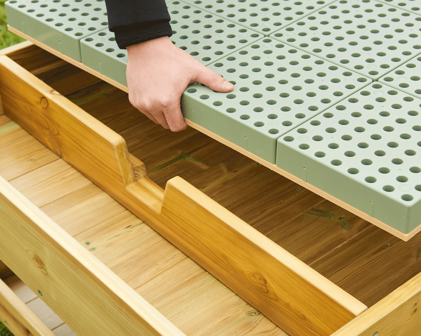 Druckimprägnierte Spieltisch mit Außenspielplatte