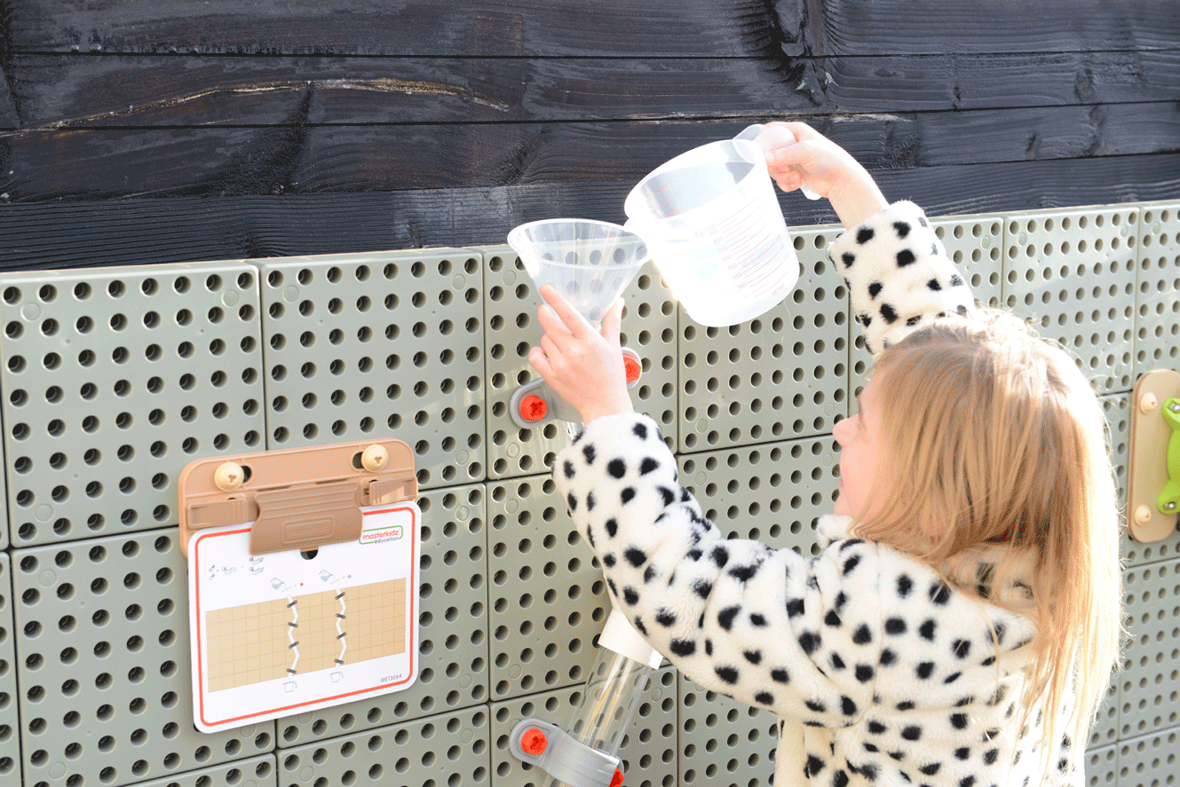 Wasser- und Kugelbahn für Wandspielplatte Outdoor mit viel Zubehör 119tlg. Set