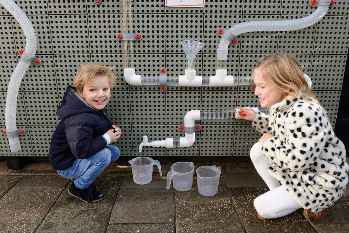 Wasser- und Kugelbahn für Wandspielplatte Outdoor mit viel Zubehör 119tlg. Set