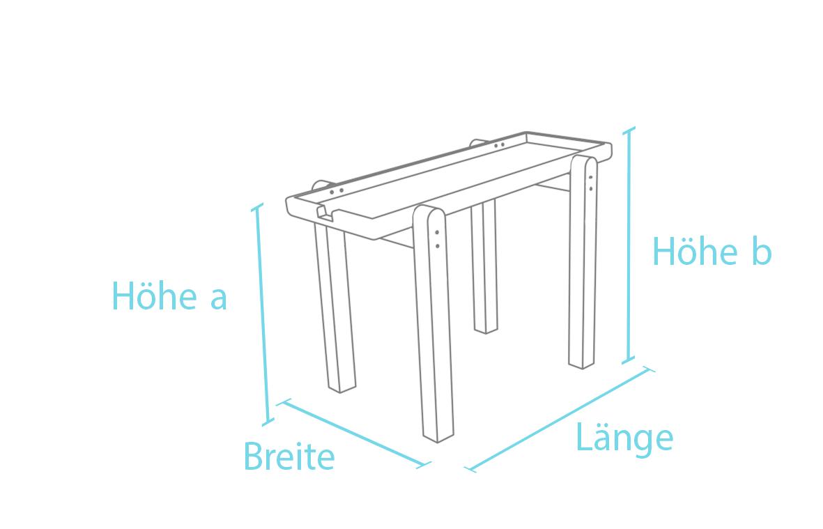 Pumpenpodest für Wasseranlage aus Recyclingmaterial