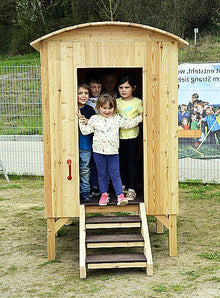 Bauwagen aus Lärchenholz mit Fenster