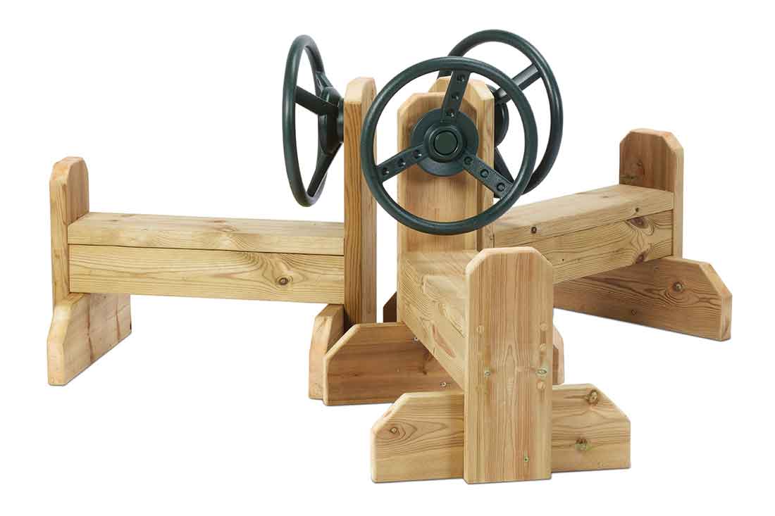 Outdoor toy car - specially impregnated and fully assembled