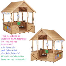 2 Spielhäuser aus Holz zum Spielen, Dekorieren, Verschönern