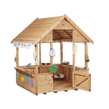 2 Spielhäuser aus Holz zum Spielen, Dekorieren, Verschönern