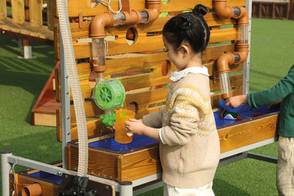 Outdoor table, water play equipment, mobile