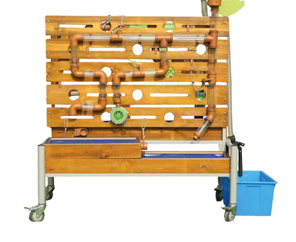 Outdoor table, water play equipment, mobile