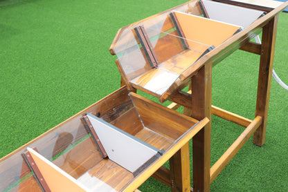 Water and mud play area, dam