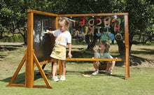 Outdoor Maltafel transparent beidseitig nutzbar