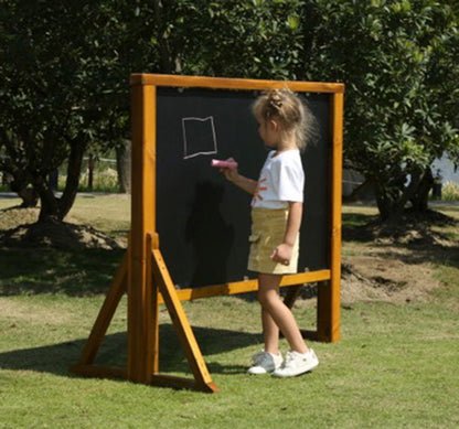 Outdoor Kreidetafel aus Holz zweiseitig nutzbar