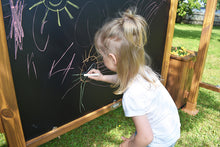Outdoor Kreidetafel aus Holz zweiseitig nutzbar