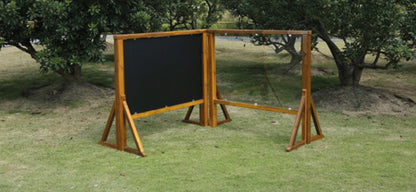 Outdoor Kreidetafel aus Holz zweiseitig nutzbar