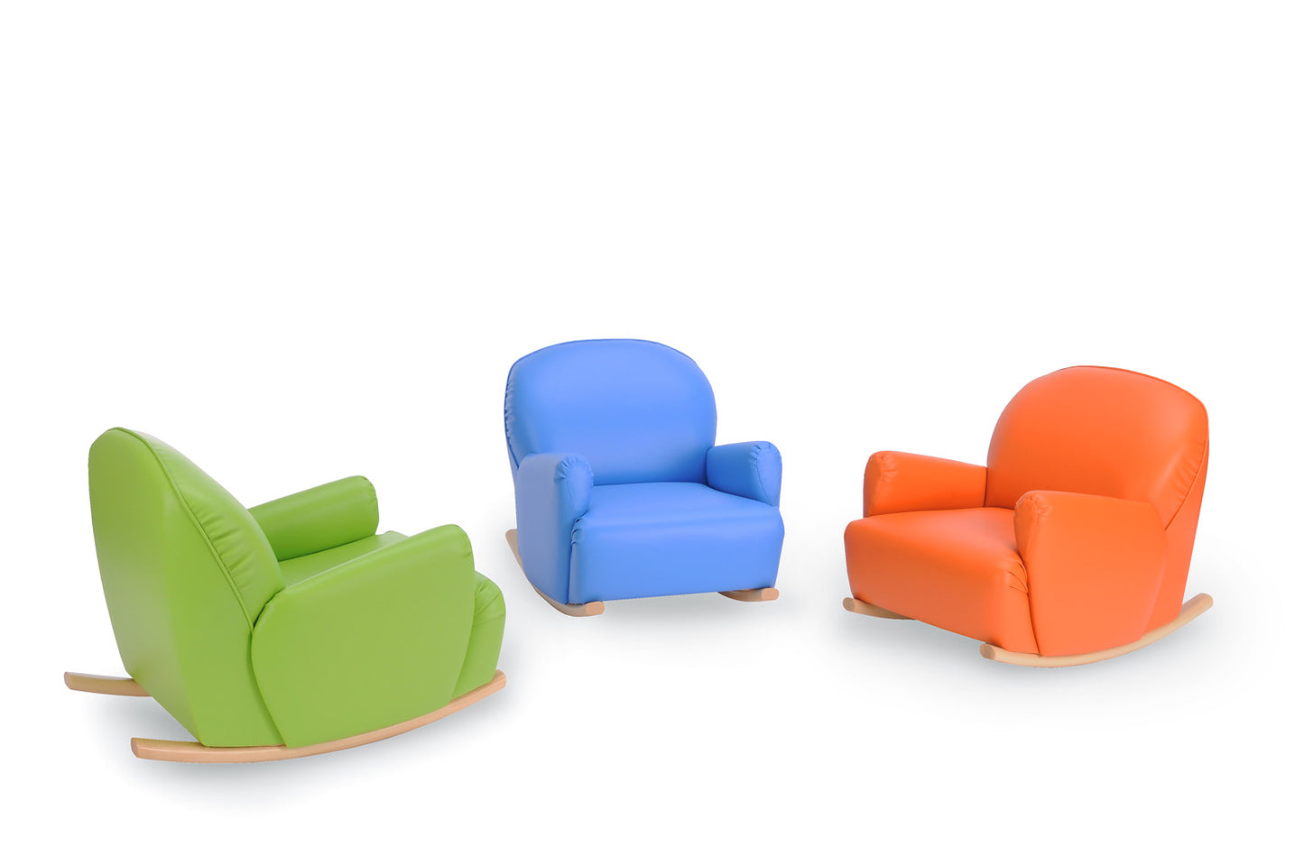 Blue rocking chair for children