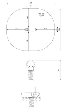 Federwippe Robinie Auto
