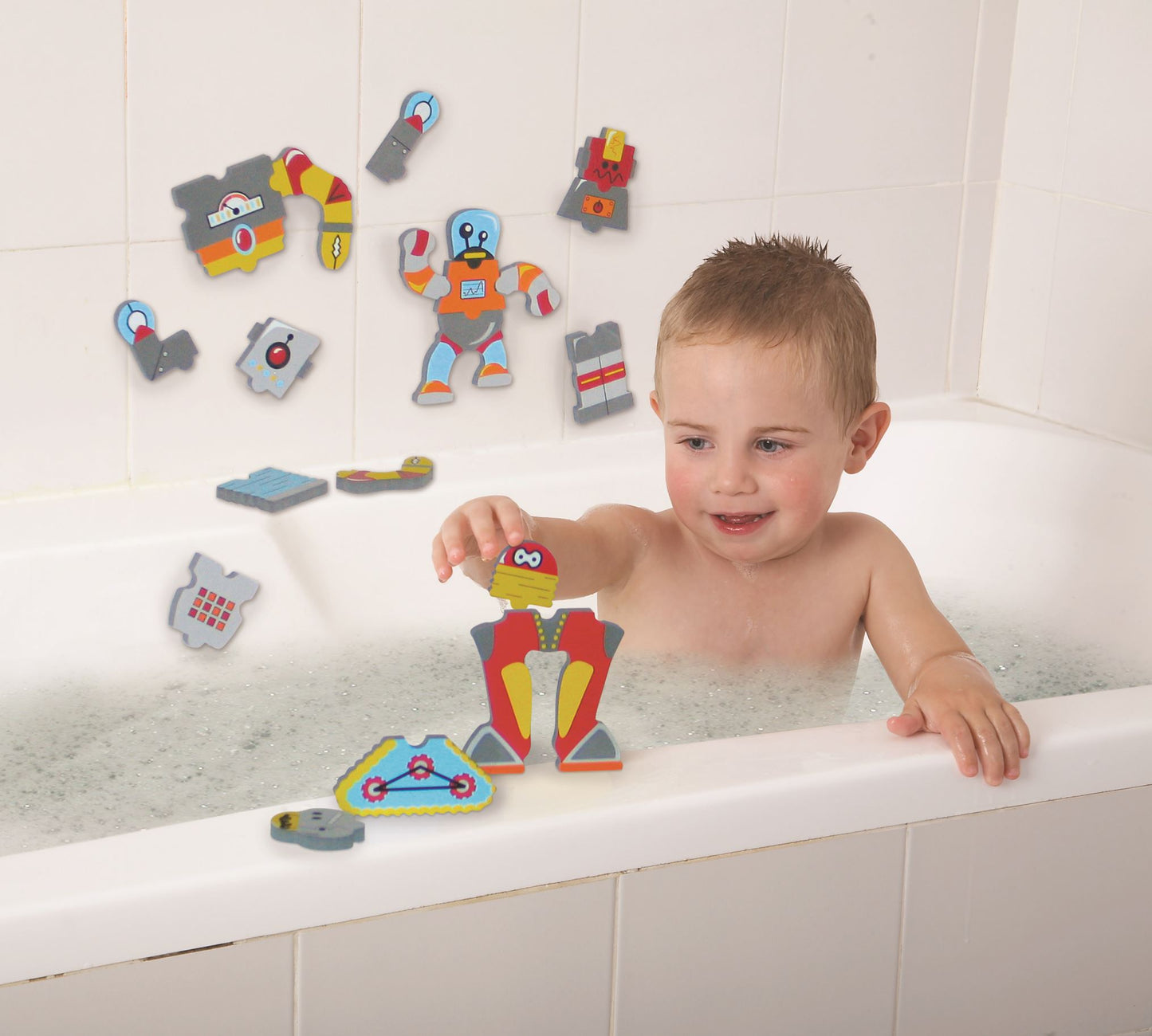 Badepuzzle Roboter