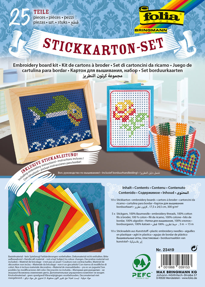 Stickkarton Set 25tlg.