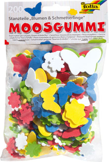 Moosgummi Stanzteile Sommer 200tlg.